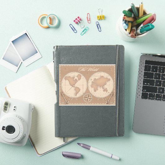 De wereld sticker (iPad Cover)