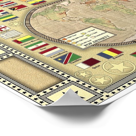 De wereld - Tanezrouft Poster (Hoek)