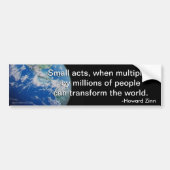 de wereld transformeren [ver2] bumpersticker (Voorkant)