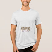de wereld Tri-Blend shirt (Voorkant)