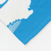 De wereld van 3 verschillende teckels 1 fleece deken (Hoek)