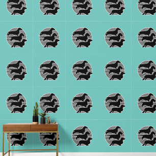 De wereld van 3 verschillende teckels 2 behang