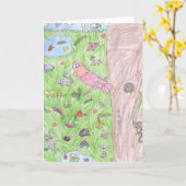 De wereld van Brooke van dierenwenskaart Kaart (Gele Bloem)