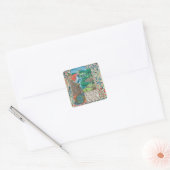 De wereld van creatie, van 'Traite de Medecine' Vierkante Sticker (Envelop)