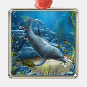 De wereld van de Dolphin Ornament