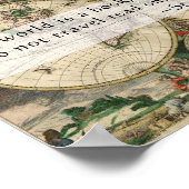 De  Wereld van de Kaart is een Citaat van de Reize Poster (Hoek)