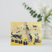 De wereld van de kat briefkaart (Staand voorkant)