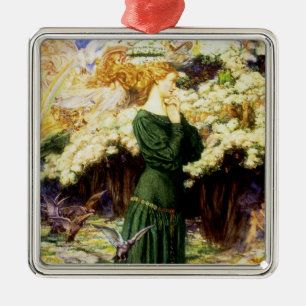 De wereld van de Lover Metalen Ornament