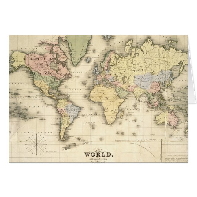 De wereld van de Mercator-projectie | 1840 (Voorkant Horizontaal)