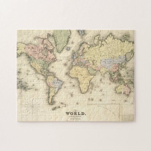 De wereld van de Mercator-projectie | 1840 Legpuzzel (Horizontaal)