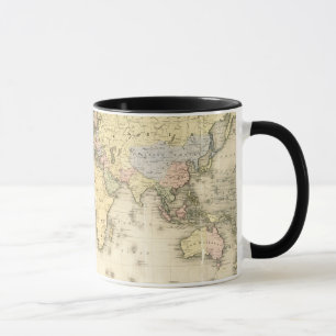 De wereld van de Mercator-projectie 1840 Mok