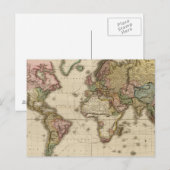 De wereld van de Mercator-projectie Briefkaart (Voorkant / Achterkant)