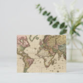 De wereld van de Mercator-projectie Briefkaart (Staand voorkant)