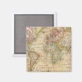 De wereld van de Mercator-projectie Magneet (Voorkant / Achterkant)