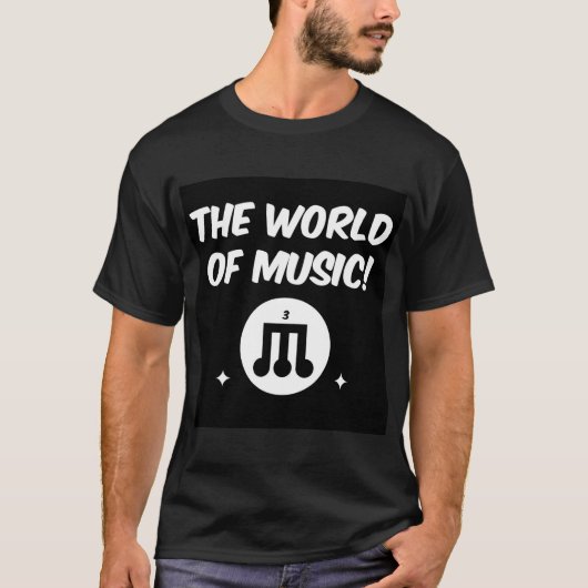 De wereld van de muziek t-shirt (Voorkant)