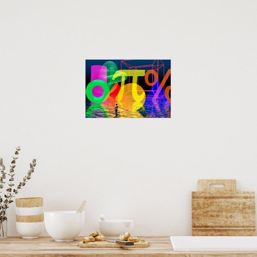 De wereld van de wiskunde poster (Keuken)