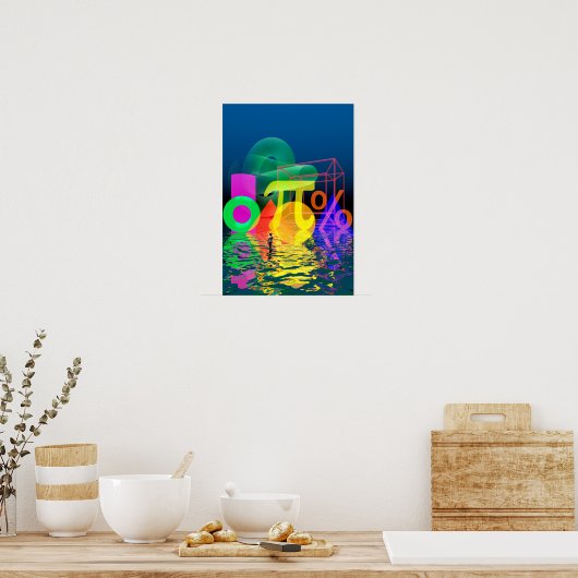 De wereld van de wiskunde poster (Keuken)