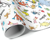 De wereld van Dr. Seuss-patroon Cadeaupapier (Rol Hoek)