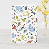 De wereld van Dr. Seuss-patroon Kaart (Gele Bloem)