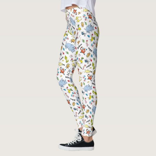 De wereld van Dr. Seuss-patroon Leggings (Links)