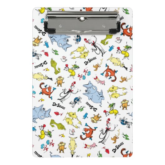 De wereld van Dr. Seuss-patroon Mini Klembord (Voorkant)