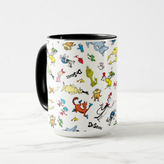 De wereld van Dr. Seuss-patroon Mok