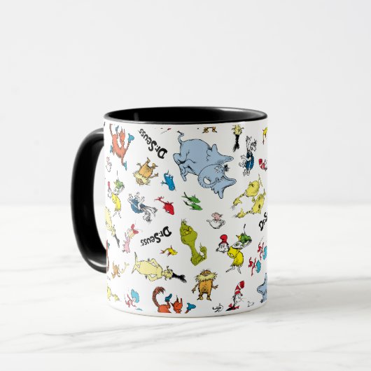 De wereld van Dr. Seuss-patroon Mok (Voorkant links)