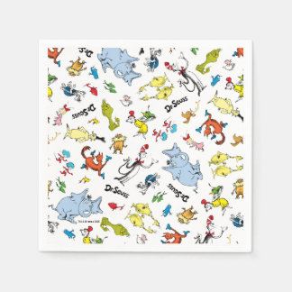 De wereld van Dr. Seuss-patroon Servet