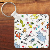De wereld van Dr. Seuss-patroon Sleutelhanger (Voorkant)