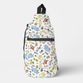 De wereld van Dr. Seuss-patroon Sling Bag (Voorkant)