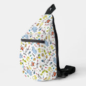 De wereld van Dr. Seuss-patroon Sling Bag (Rechterhoek)