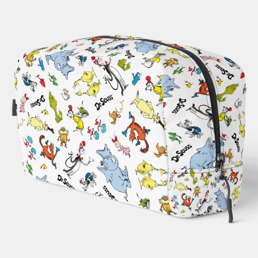 De wereld van Dr. Seuss-patroon Toilettasje (Rechterhoek)