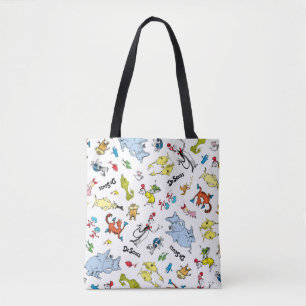 De wereld van Dr. Seuss-patroon Tote Bag