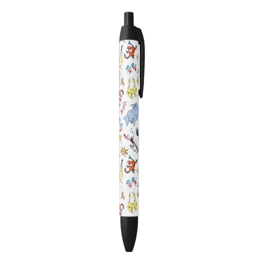 De wereld van Dr. Seuss-patroon Zwarte Inkt Pen (Achterkant (Verticaal))