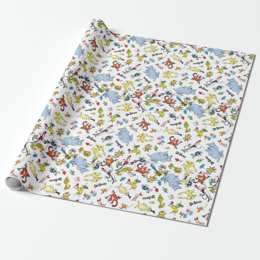 De wereld van Dr. Seuss Pattern Cadeaupapier (Uitgerold)