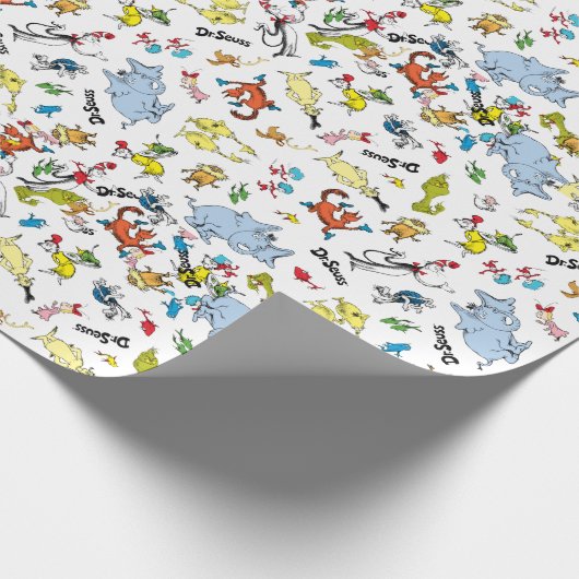 De wereld van Dr. Seuss Pattern Cadeaupapier (Hoek)