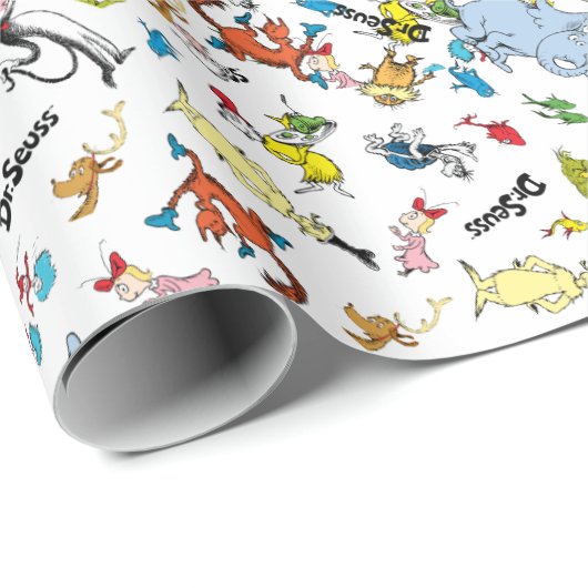 De wereld van Dr. Seuss Pattern Cadeaupapier (Rol Hoek)