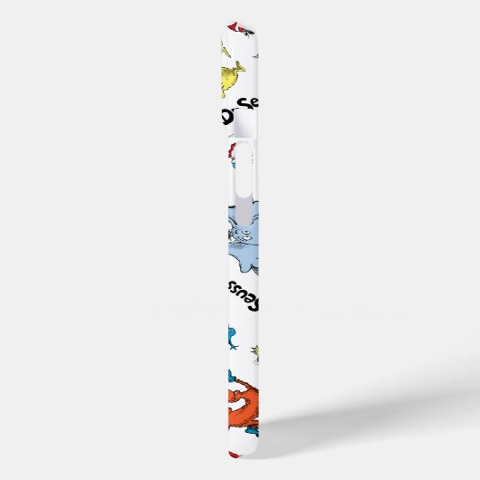 De wereld van Dr. Seuss Pattern Case-Mate iPhone Case (Achterkant / Links)