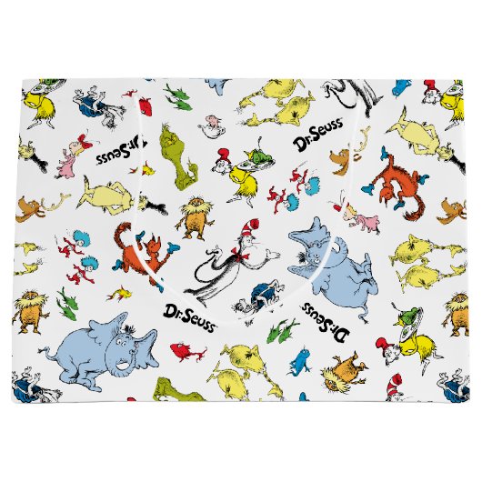 De wereld van Dr. Seuss Pattern Groot Cadeauzakje (Voorkant)