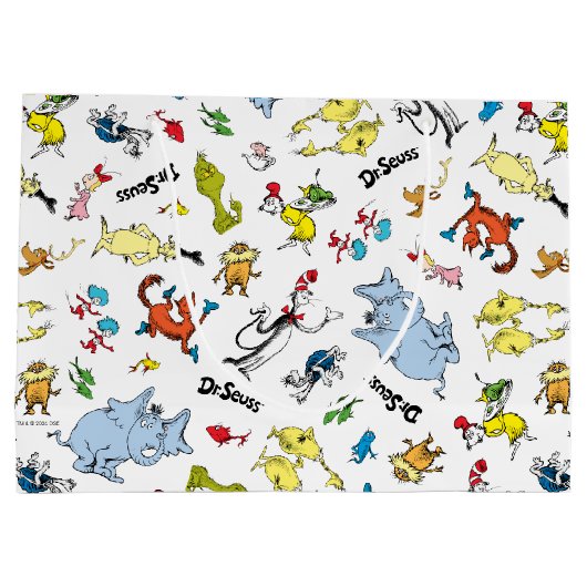 De wereld van Dr. Seuss Pattern Groot Cadeauzakje (Achterkant)