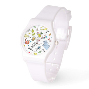 De wereld van Dr. Seuss Pattern Horloge