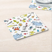 De wereld van Dr. Seuss Pattern Kartonnen Onderzetters (Schuin)