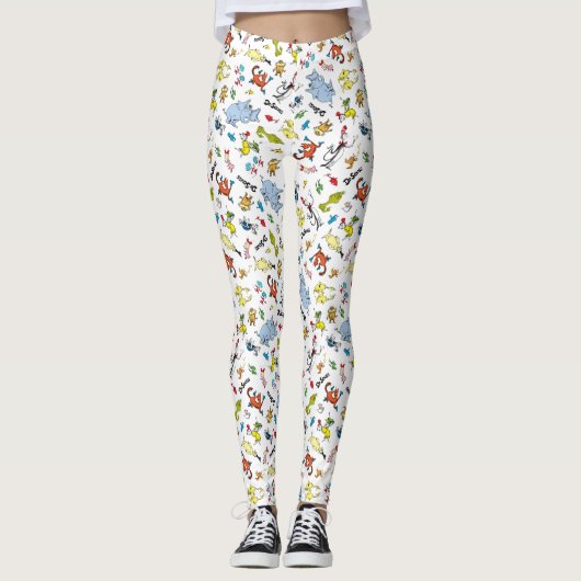 De wereld van Dr. Seuss Pattern Leggings (Voorkant)