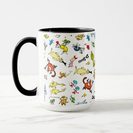 De wereld van Dr. Seuss Pattern Mok (Links)