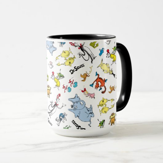 De wereld van Dr. Seuss Pattern Mok (Voorkant rechts)