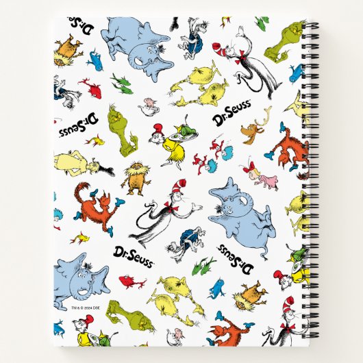 De wereld van Dr. Seuss Pattern Notitieboek (Achterkant)