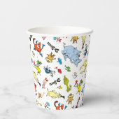 De wereld van Dr. Seuss Pattern Papieren Bekers (Achterkant)