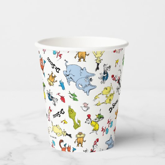 De wereld van Dr. Seuss Pattern Papieren Bekers (Voorkant)