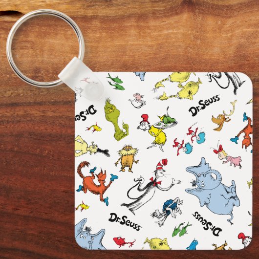 De wereld van Dr. Seuss Pattern Sleutelhanger (Voorkant)