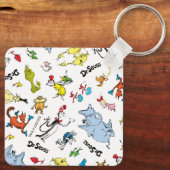 De wereld van Dr. Seuss Pattern Sleutelhanger (Achterkant)